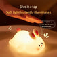 Cute Rabbit Silicone Lamp Soft Touch Night Light For Kids And Home Decor Regular